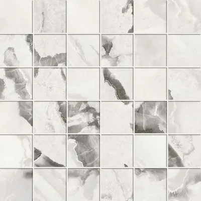 Forte dei Marmi Quark Oyster White Mosaic Lap 300х300 610110001184 Atlas Concorde